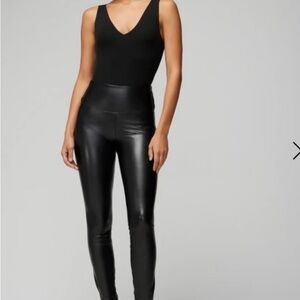 NWT White House Black Market Faux Leather Runway Leggings 6